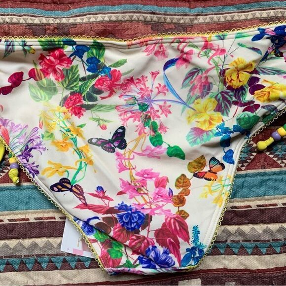 NWT Floral Bikini Bottom size Medium - Picture 6 of 7